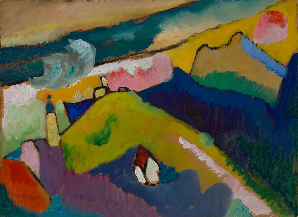 Kandinsky Murnau – Berglandschaft mit Kirche